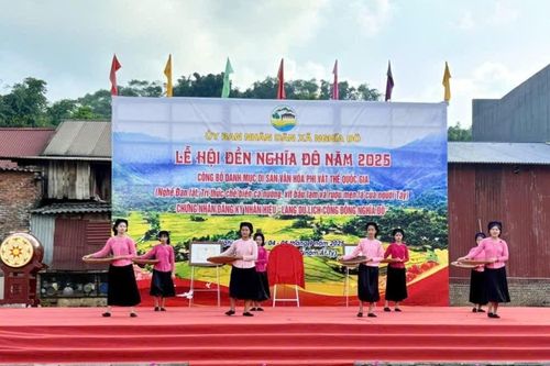 Đậm đà bản sắc văn hóa các dân tộc tại lễ hội đền Nghĩa Đô