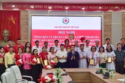 Hội Chữ thập đỏ Việt Nam tri ân lực lượng trực sơ cấp cứu phục vụ Đại lễ A80