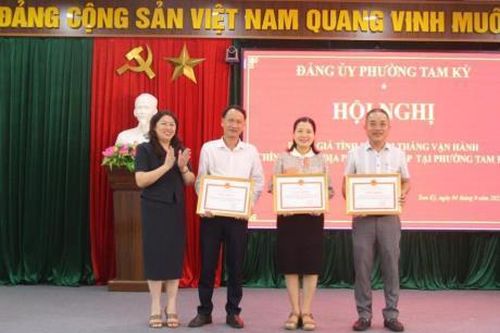 Phường Tam Kỳ tuyên dương 22 tập thể, cá nhân đạt thành tích xuất sắc trong thực hiện nhiệm vụ công tác