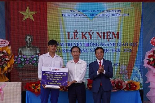 Công ty Thủy điện Quảng Trị đồng hành cùng học sinh vùng khó