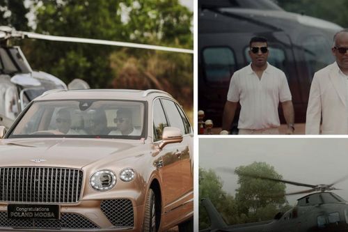 Đại gia lái trực thăng đến nhận xe Bentley Bentayga trị giá hàng triệu USD