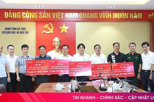 Viettel Hà Tĩnh chung tay hỗ trợ khắc phục hậu quả bão số 5