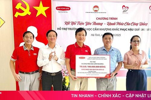 Dai-ichi Life Việt Nam hỗ trợ tái thiết trường học sau thiên tai tại Hà Tĩnh