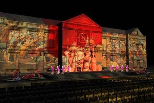 Ngọn lửa cách mạng Xô Viết Nghệ Tĩnh được tái hiện bằng nghệ thuật 3D mapping
