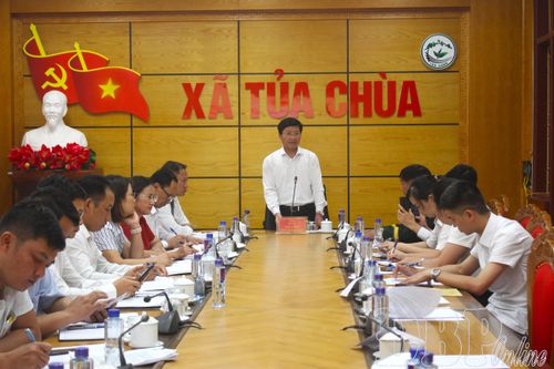Đoàn công tác Ủy ban MTTQ Việt Nam tỉnh làm việc tại xã Tủa Chùa