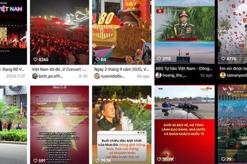 Rạng rỡ Việt Nam thắp lửa lòng yêu nước trên TikTok, thu hút lượng người xem kỷ lục