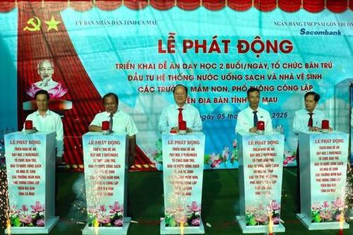 Cà Mau triển khai đề án thuộc lĩnh vực giáo dục, kinh phí gần 1.000 tỷ đồng