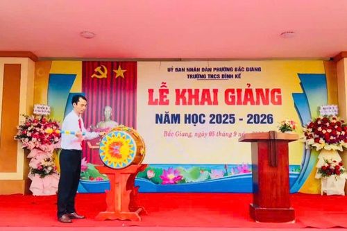 Bắc Ninh: Trường THCS Dĩnh Kế rộn ràng tổ chức Lễ khai giảng năm học 2025 - 2026