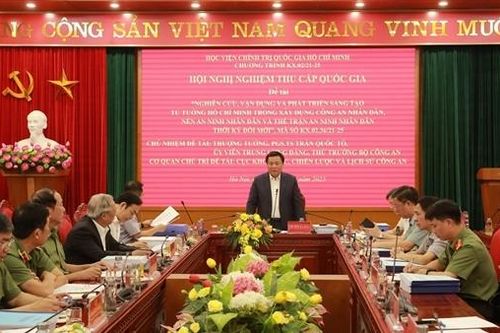 Nghiệm thu đề tài cấp Quốc gia nghiên cứu tư tưởng Hồ Chí Minh trong xây dựng, phát triển CAND