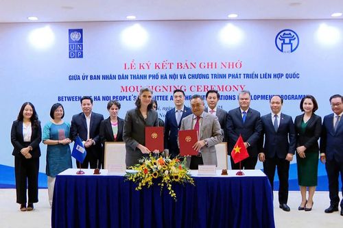 Hà Nội ký kết 6 nội dung hợp tác với UNDP