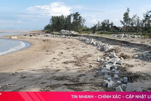 Nhiều tuyến đê trọng yếu ở Hà Tĩnh 'mong manh' trong mùa mưa bão