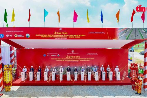 Ảnh 360 độ: Toàn cảnh lễ khởi công cao tốc Vành đai 4 - Vùng Thủ đô Hà Nội