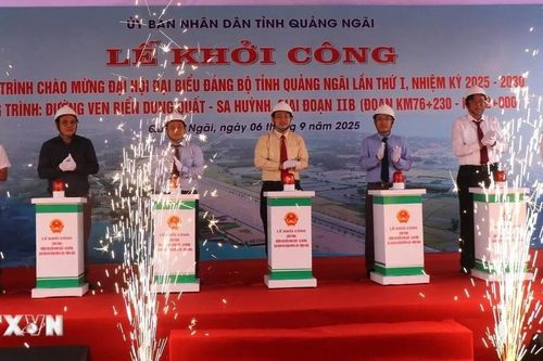 Khởi công Dự án đường ven biển Dung Quất-Sa Huỳnh