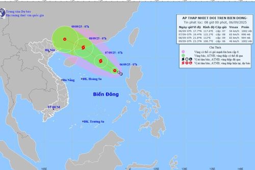 Công điện về việc ứng phó với áp thấp nhiệt đới trên biển Đông