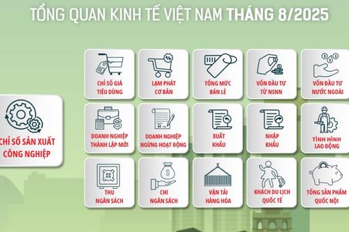 [Interactive]: Toàn cảnh kinh tế Việt Nam tháng 8/2025