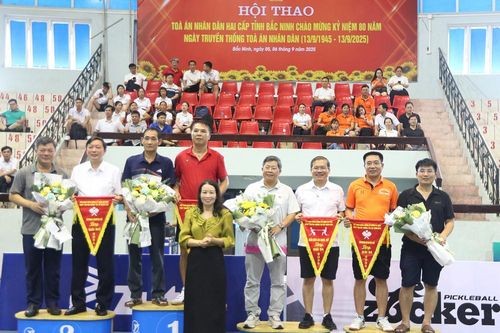 Hơn 200 vận động viên tham gia hội thao chào mừng 80 năm Ngày truyền thống Tòa án nhân dân