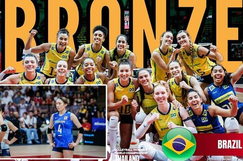 Thắng kịch tính đội bóng chuyền nữ số một châu Á, Brazil giành HCĐ tại giải vô địch thế giới 2025