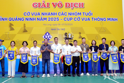 414 kỳ thủ tranh tài Giải Cờ vua nhanh các nhóm tuổi tỉnh Quảng Ninh năm 2025
