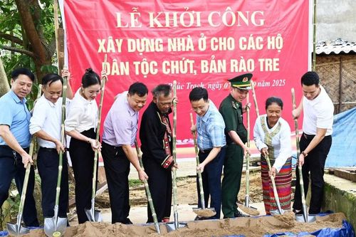 Hỗ trợ xây dựng 7 căn nhà cho đồng bào dân tộc Chứt ở Hà Tĩnh