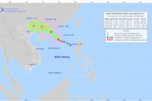Bão số 7 hướng vào tỉnh Quảng Đông của Trung Quốc, Biển Đông biển động mạnh