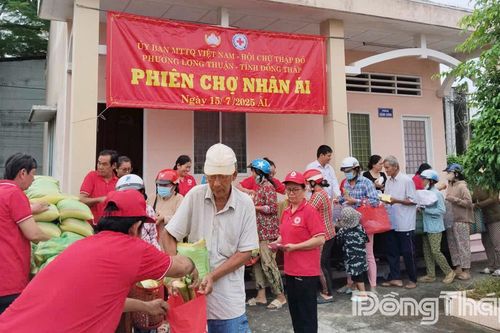 Phường Long Thuận: Duy trì 'Phiên chợ nhân ái'