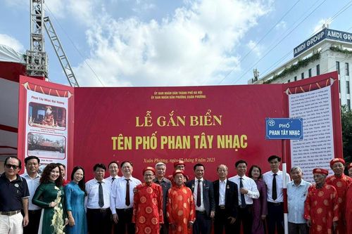 Hà Nội có thêm phố Phan Tây Nhạc