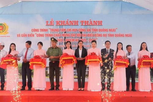 Khánh thành Trung tâm chỉ huy Công an tỉnh Quảng Ngãi