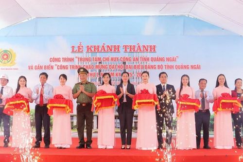Khánh thành công trình 'Trung tâm chỉ huy Công an tỉnh Quảng Ngãi'