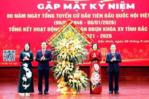 Phó Chủ tịch Quốc hội Nguyễn Thị Thanh dự gặp mặt kỷ niệm 80 năm Ngày Tổng tuyển cử đầu tiên