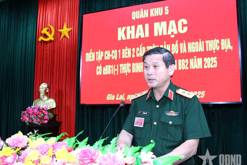 Quân khu 5 khai mạc diễn tập cho Sư đoàn bộ binh 2