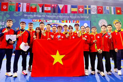 Wushu Việt Nam giành 7 huy chương tại giải thế giới