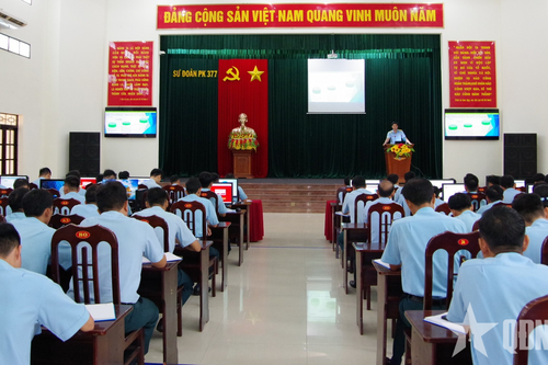 Ứng dụng công nghệ thông tin, chuyển đổi số ở Sư đoàn 377 đạt kết quả thiết thực
