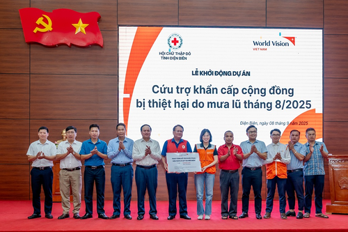 Khởi động dự án cứu trợ khẩn cấp người dân Điện Biên bị thiệt hại nặng nề do mưa lũ