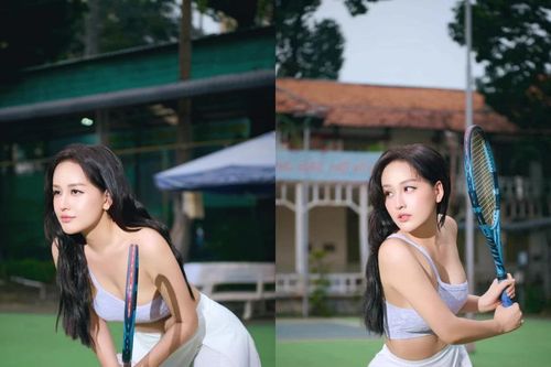 'Hoa hậu chứng khoán' Mai Phương Thúy cực quyến rũ trên sân tennis