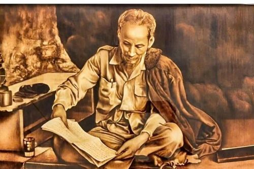 Hàng nghìn bức chân dung Bác Hồ từ lá thốt nốt