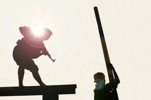 Xem bộ đội trinh sát cơ giới tập luyện