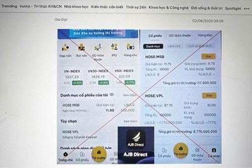 Lừa đầu tư trên nền tảng giả mạo