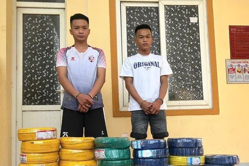 Nghệ An: Bắt 2 anh em ruột trộm 44 cuộn dây điện