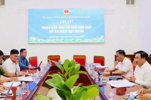 Khánh Hòa: Đề xuất thêm một số chính sách đặc thù cho các dự án điện hạt nhân Ninh Thuận