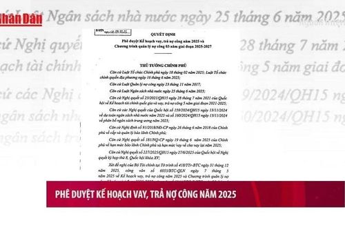 Phê duyệt kế hoạch vay, trả nợ công năm 2025
