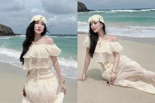 Mẫu ảnh Nghệ An hóa nàng thơ trên biển khiến fan không thể rời mắt