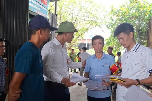 Cưỡng chế kiểm đếm 150 trường hợp tại dự án Cụm công nghiệp Hữu Bằng