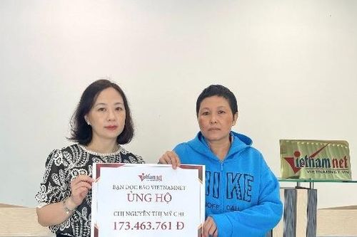 Mẹ đơn thân bị ung thư chăm con bại não được bạn đọc giúp đỡ hơn 173 triệu đồng