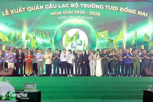 Lễ xuất quân Câu lạc bộ Trường Tươi Đồng Nai mùa giải 2025-2026