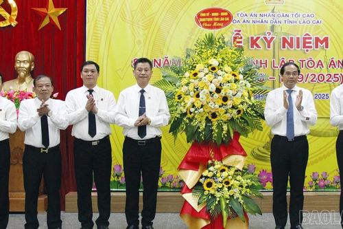 Lào Cai: Kỷ niệm 80 năm Ngày thành lập Tòa án nhân dân (13/9/1945 - 13/9/2025)
