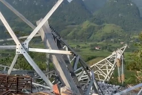 Sự cố gãy cột điện 500kV tại Lào Cai, một công nhân tử vong