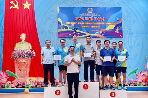 TAND tỉnh Lào Cai: Tổ chức giải thể thao chào mừng Kỷ niệm 80 năm ngày truyền thống TAND