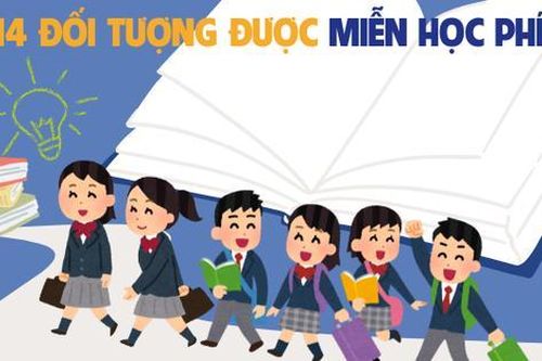 Infographics: Các đối tượng được miễn học phí