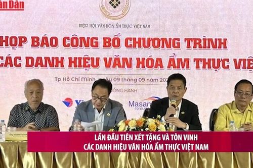 Lần đầu tiên xét tặng và tôn vinh các danh hiệu văn hóa ẩm thực Việt Nam