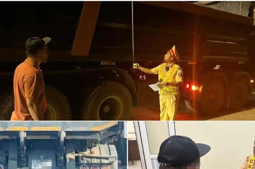 Xử lý tài xế xe tải để nước chảy xuống đường, gây nguy hiểm